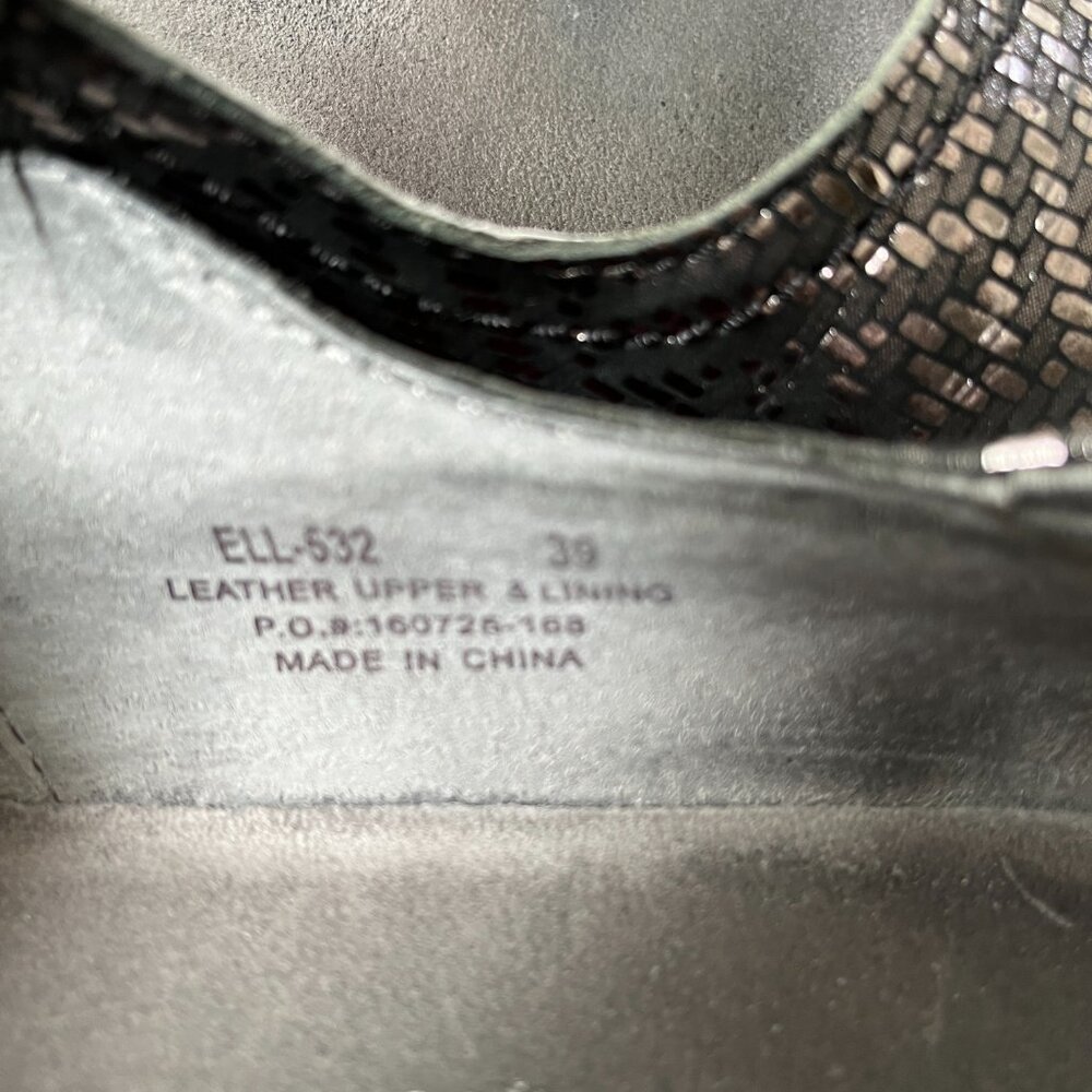 Alegria Ella Mary Jane Pewter Dazzler Silver Snake Print US 8-8.5 (EU39) - Picture 3 of 13
